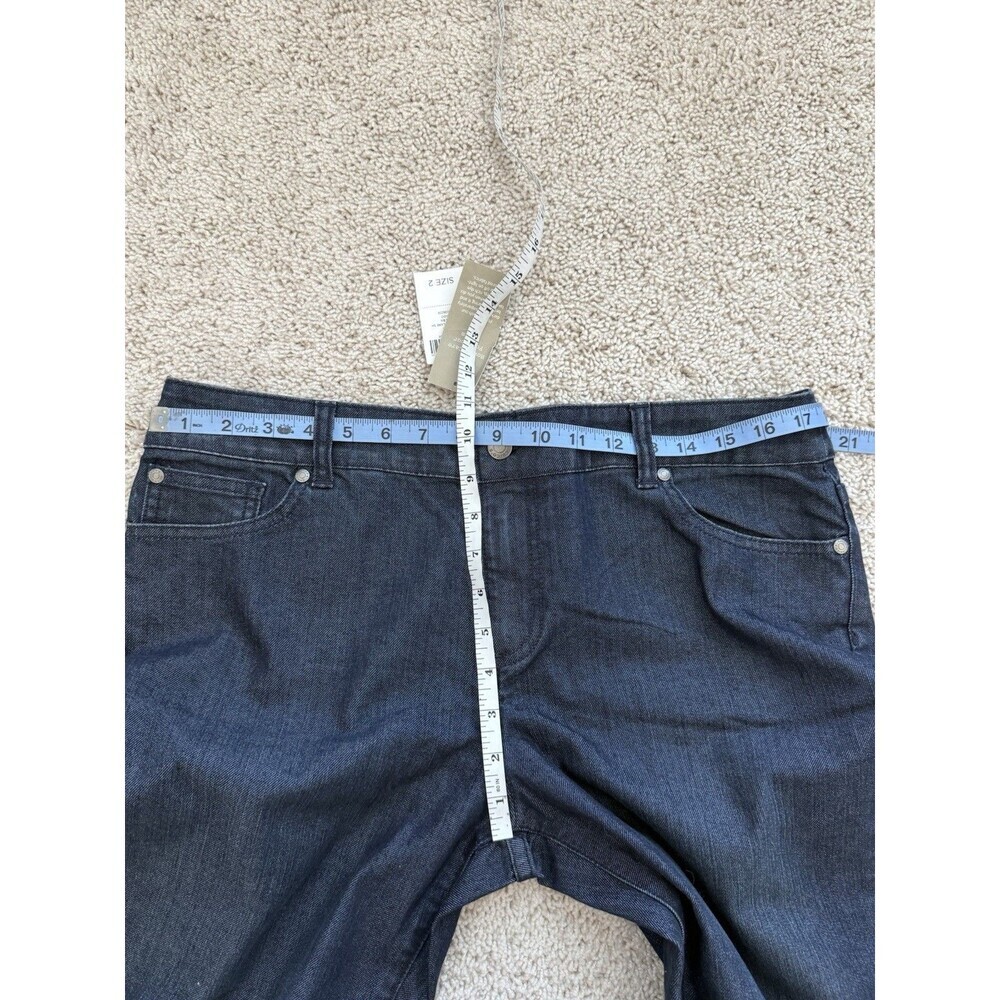 Chico's 2 (12-14) Denim Lustrous Flare Wide Leg Jeans INDIGO Everyday Edgy NWT - Picture 7 of 8